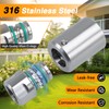 RUHUALIFE Upgraded 1/2"NPT High-Pressure Stainless Steel Swivel Joint for Hose