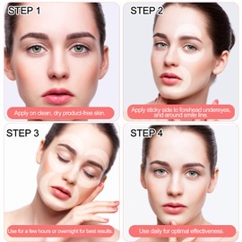 12 Pcs Silicone Eye Patches for Wrinkles, Reusable Eye Wrinkles Gel Pads, Washable Anti Wrinkle Silicone Under Eyes Patches, Non-slip Silicones Wrinkle Patche for Eyes Face Eyebrows(Transparent)