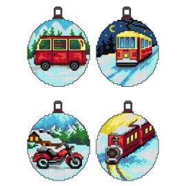 Crafting Spark Counted cross stitch kit with plastic canvas  Christmas - Land...
