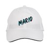 Makoroni - Mario Name Hat Adjustable Cap, DesL22 White
