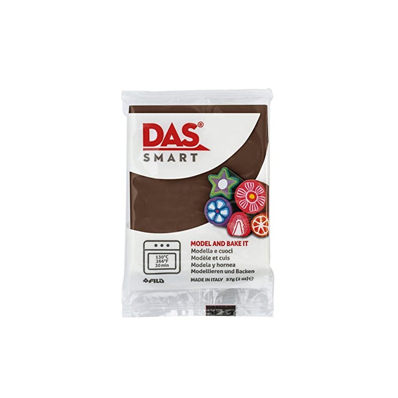 DAS Smart Polymer Clay, 2 oz, Chocolate