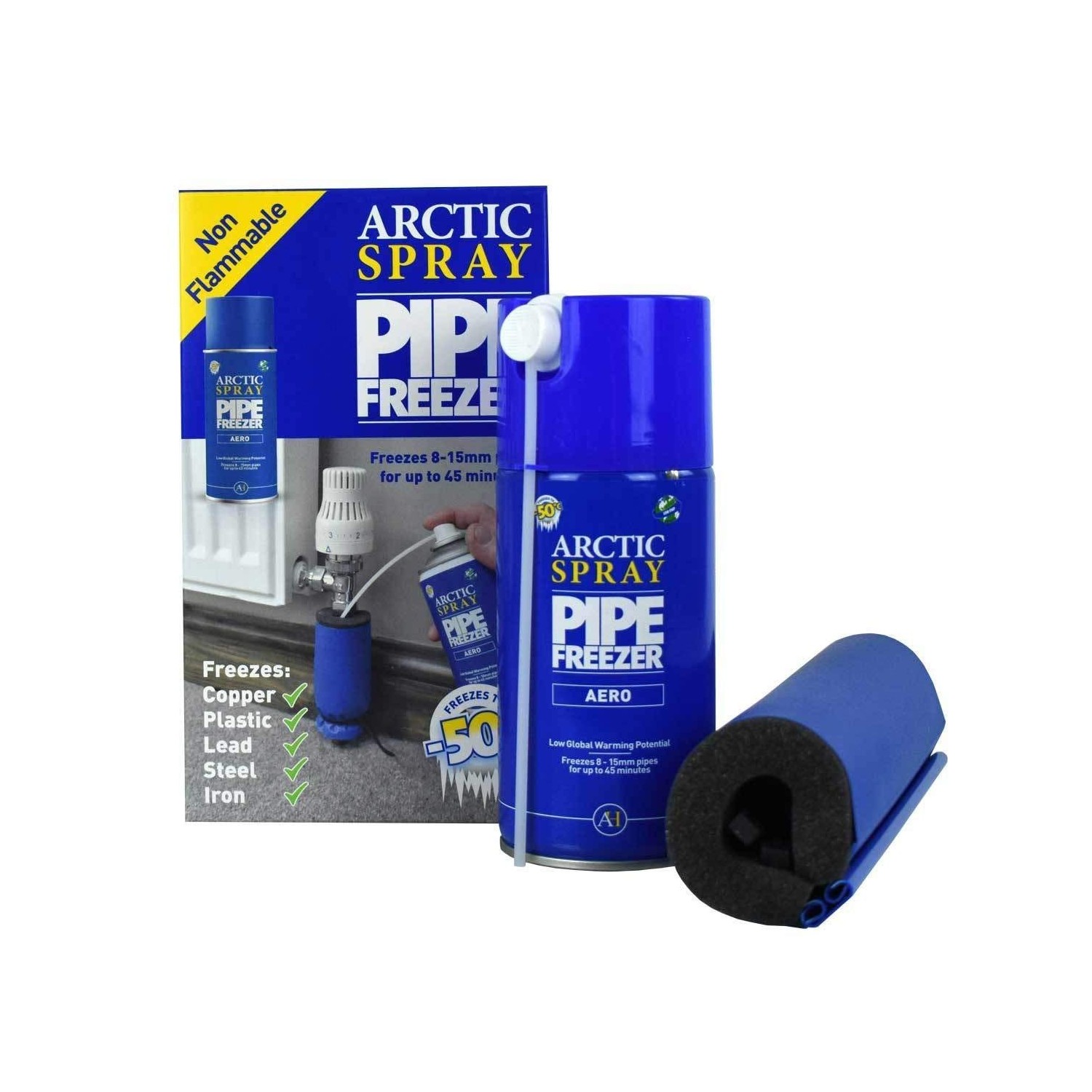 Arctic Hayes ZEK1 Aero Disposable Pipe Freezing Kit with 1 Freezing ...