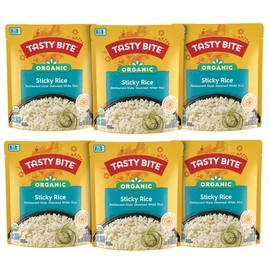 Tasty Bite Organic Sticky Rice, 8.8 Ounce, Pack of 6, Ready to Eat, Microwavable, Vegan, Gluten-Free