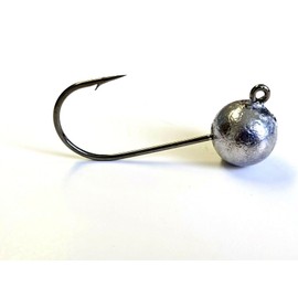 50 Unpainted No Collar Ball Jig Head Striper Bass Swimbait Lure Ultra Point Hook 3/4 oz