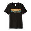 Vintage Sunset Stripes Skelt, West Virginia Premium T-Shirt