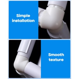 Double Layer Quilting Frame, Square Embroidery Hoop Stand, White and Pink, Trapezoid Design