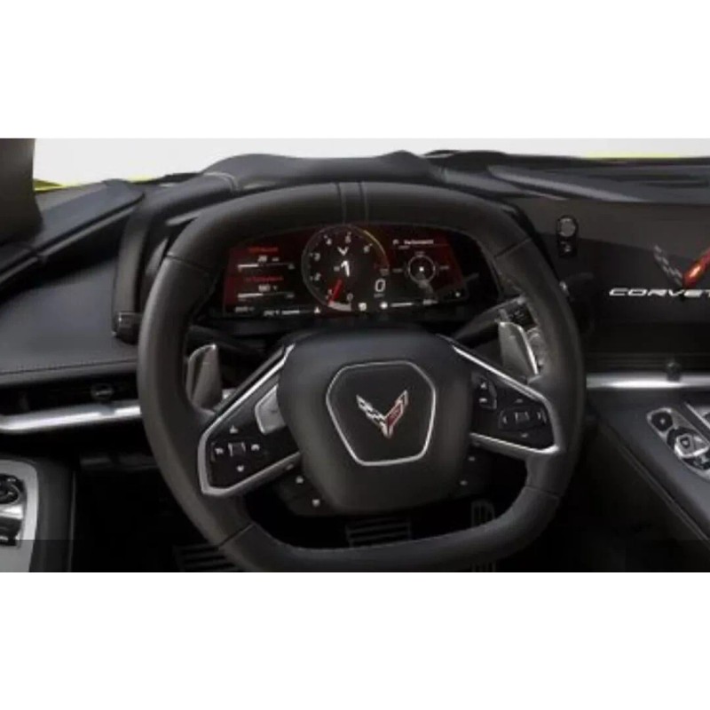 23766 C8 Corvette TORCH RED STEERING WHEEL VINYL STRIPE (2