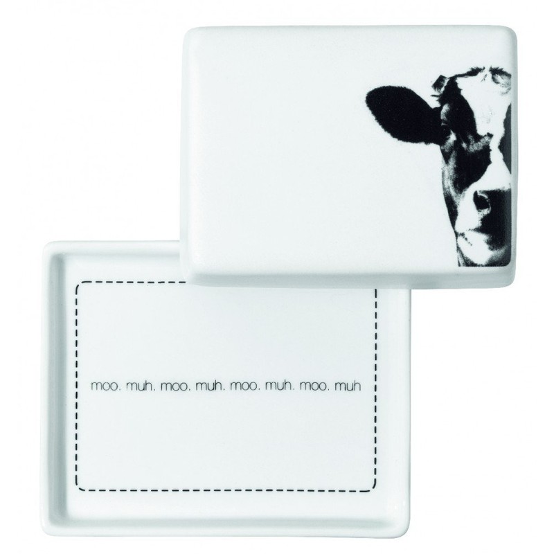 Räder POESIE ET TABLE Breakfast Butter Tin Small Cow Design