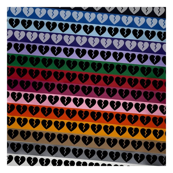 Broken Heart Love Satin Ribbon for Bows Gift Wrapping DIY