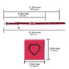 TOCCOOL Ruby Cat Collar - Diamond Cat Collar Heart Shape