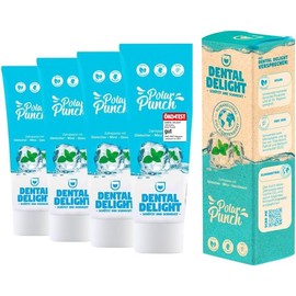 Made in Germany: Dental Delight Pack of 4 Glacier Mint Toothpaste Vegan Climate Neutral Microplastic-Free