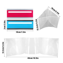 Lyreh 4pcs Mahjong Card Line Finders, Premium Bright Color Card Line Guides with 4 Rule Protective Cases Practical Mahjong Accessories for Players