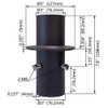 Durable Steel Pole Top Reducer, Reduce 4" or 5" Round