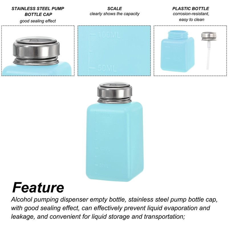 sourcing map Pack of 3 6.8 oz/200 ml Alcohol Press