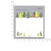 Sticky Paper Die Cutting [Foil Floral Print] Stylish Cute Message