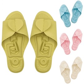 Korean Multi-Purpose Herakan Kenaf Foot Acupressure Health Living Room Slippers Slippers Lime (L) 250-265mm