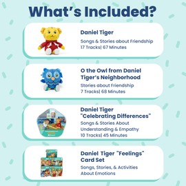 Storypod | The Daniel Tiger Bundle | Audio Content for The Storypod Screen Free Audio Learning System for Preschoolers | SEL Audio Learning & Interactive Fun