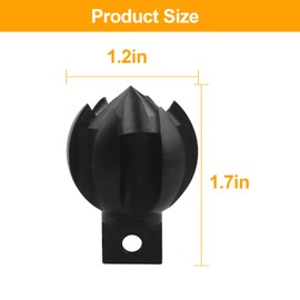 General Pipe Cleaners,Drain Snake Drill Attachment for ClogChopper,1-1/2CG&1-1/2 Inch Multi-Function Root Plumbing Auger Cutter Cleaning Tool,3552369
