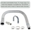 Universal Drain Hose Extension Kit, Stretchable Replacement or Extension Waste