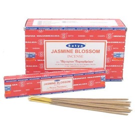 12x Packs of Satya Nag Champa Jasmine Blossom Incense Sticks, 15g