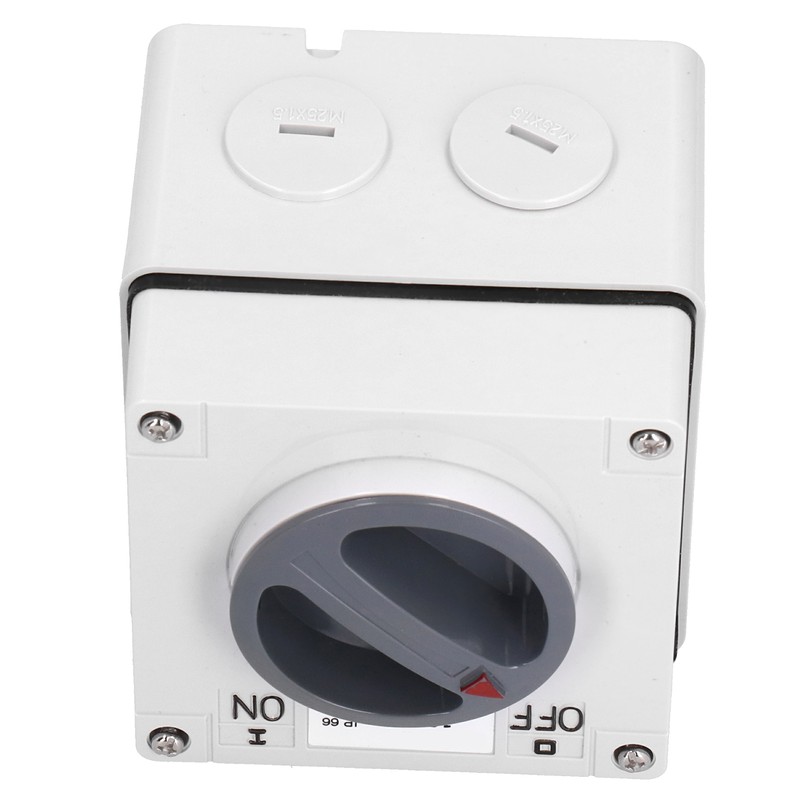 Outdoor Waterproof Switch Socket Dustproof Isolation Rotary OnOff Buttons Indicators