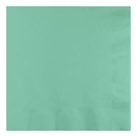 Creative Converting 3-Ply Fresh Mint Lunch Napkin, 6.5" x 6.5", Green