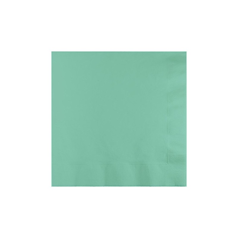 Creative Converting 3-Ply Fresh Mint Lunch Napkin, 6.5" x 6.5",
