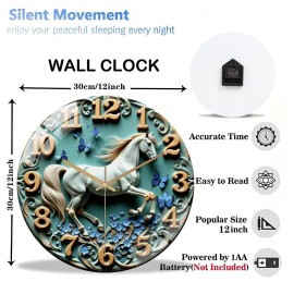 30x30cm Round Wall Clock as a High-Volume Seller for Retail Storessheet size: 12 in, color: White