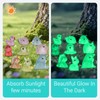 102Pcs Mini Resin Animals Bulk to Hide Luminous Mini Animals