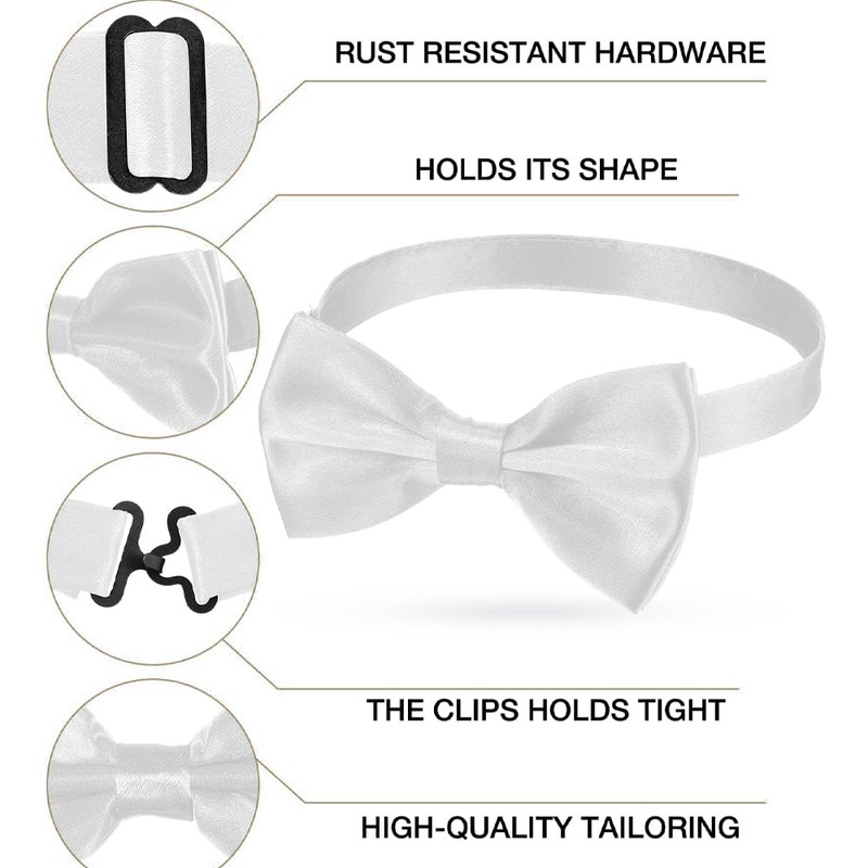 TIutmivo Bow tie for boys, bow tie men, adjustable bow