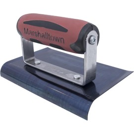 MARSHALLTOWN Curved Concrete Edger, 6 x 4 Blue Steel Blade, 5/8 Lip x 1/2 Radius, Made In The USA, 138BD