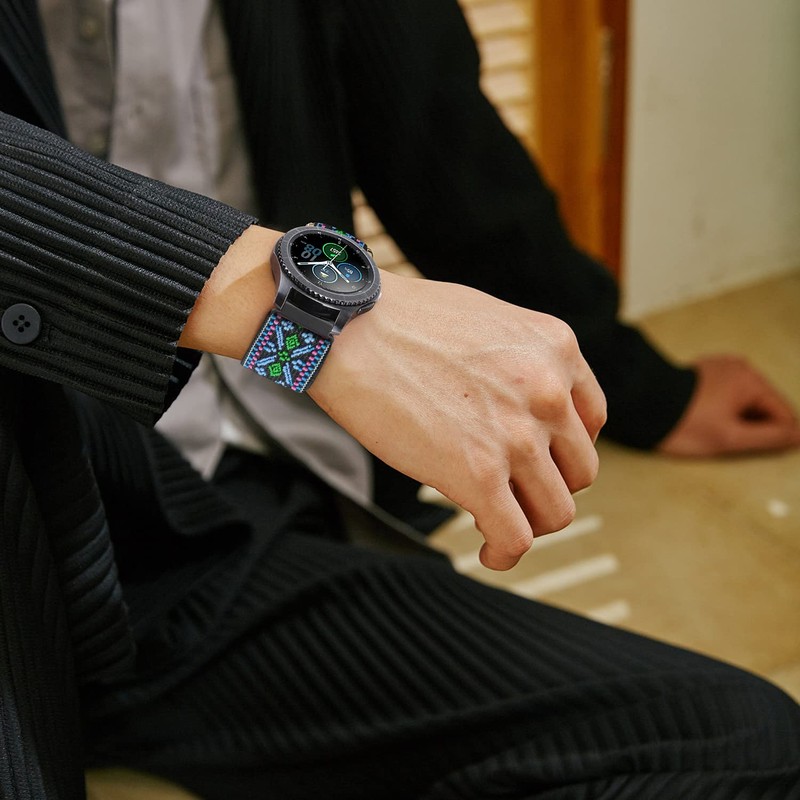 【TumpCez】Elastic Nylon Watch Band Strap 16mm, 18mm, 19mm, 20mm, 22mm,