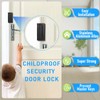 Steinwhale 2Pack Home Security Door Reinforcement Lock, Childproof Safety Door