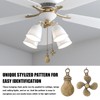 2 Pack Ceiling Fan Pull Chain Extender, 12 Inch Ceiling