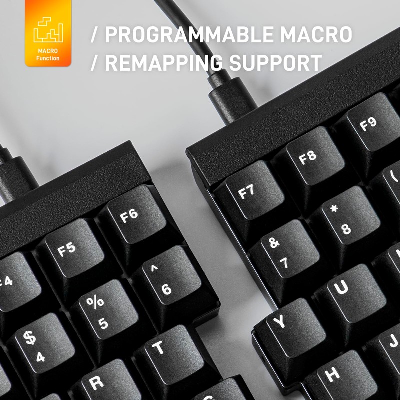 BAROCCOMiSTEL MD770 Classic Black/WF, TKL Ergonomic Mechanical Keyboard, Cherry MX,