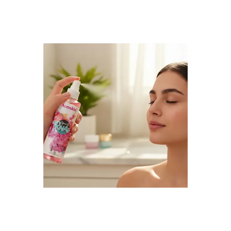 Tónico Agua De Rosas 240ml Facial Hidratante Y Antioxidante