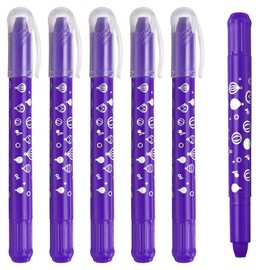 PATIKIL Watercolor Gel Crayon, 6Pcs Washable Twist Crayons for Coloring, Drawing, Painting, Dark Purple