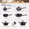DishDelight Induction Pots and Pans Set Non Stick, 12 Piece