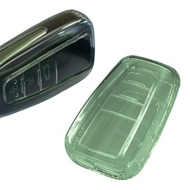 TANGSEN Key Fob Case TPU Cover Compatible with Toyota Avalon Camry C-HR Corolla Prius Prime RAV4 2 3 8 Button Ultra-Thin Transparent Full Protection Key Shell