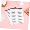 FOMIYES 6d Realistic Artificial Eyebrows Waterproof Eyebrow Stickers 2 Sheets/20