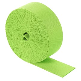 sourcing map 5 Yards Nylon Webbing Strap, 1 3/8-inch(38mm) Flat Webbing Straps Nylon Heavy Duty Webbing Strap for Luggage Strap Backpack Repairing DIY Crafting, Bright Green