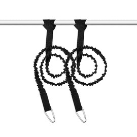 Kayak Paddle Lead, Pack of 2, 1.5 m Paddle Safety Lead, Canoe Elastic Paddle Lead, Fishing Rod Holder, Safety Rope with Carabiner Hook, Kayak Paddle Accessories
