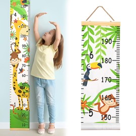 Kids Height Wall Chart,1 Pcs Childrens Height Chart,Baby Height Growth Chart,Durable Canvas Height Chart for Kids,Childrens Height Wall Chart for Wall Hanging,Kids Measure Wall Chart for Bedroom