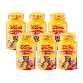 Kkumi Bite Lil Critters Kkumi Bears Children's Calcium Vitamin D 60 gummies 6 bottles / 꾸미바이트 릴크리터스 꾸미베어스 어린이 칼슘비타민D 60구미 6병