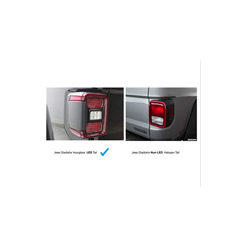 JeepTails Dog Paw Tail Light Covers Compatible with Jeep Gladiator