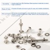 Zmbroll 500Pcs M2 x 4/5/6/8/10/12/16/20mm Countersunk Head Socket Cap Screws
