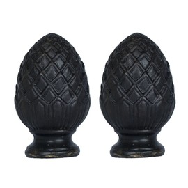 Urbanest Pineapple Lamp Finial, 2-inch Tall, Distressed White