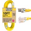 Cablectric 10 Ft Outdoor Extension Cord - 10/3 SJTW Heavy