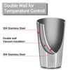 Beasea Stainless Steel Cups 15 oz, 4 Pack Large Stackable