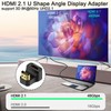 QIANRENON HDMI 2.1 U-Shape Angle Ultra HD Adapter 8K HDMI